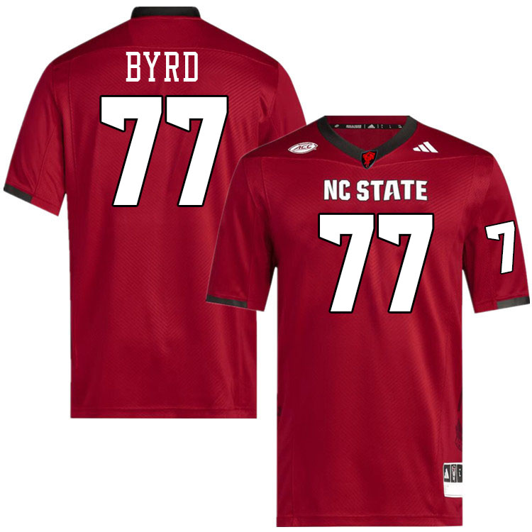 NC State Wolfpack #77 Dennis Byrd College Football Jerseys,Uniforms-Red